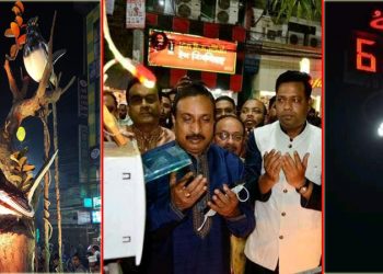 ফেনীর প্রাণকেন্দ্রে শোভা পাচ্ছে সুদৃশ্য ওয়াচ টাওয়ার 